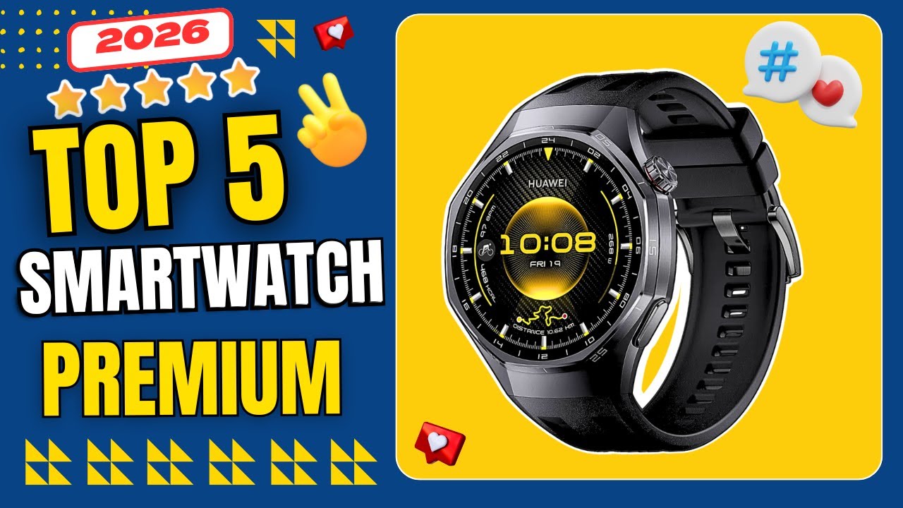 TOP 5 MELHORES SMARTWATCHES 2026: Qual Vale o Seu Dinheiro? (Barato ao Premium)