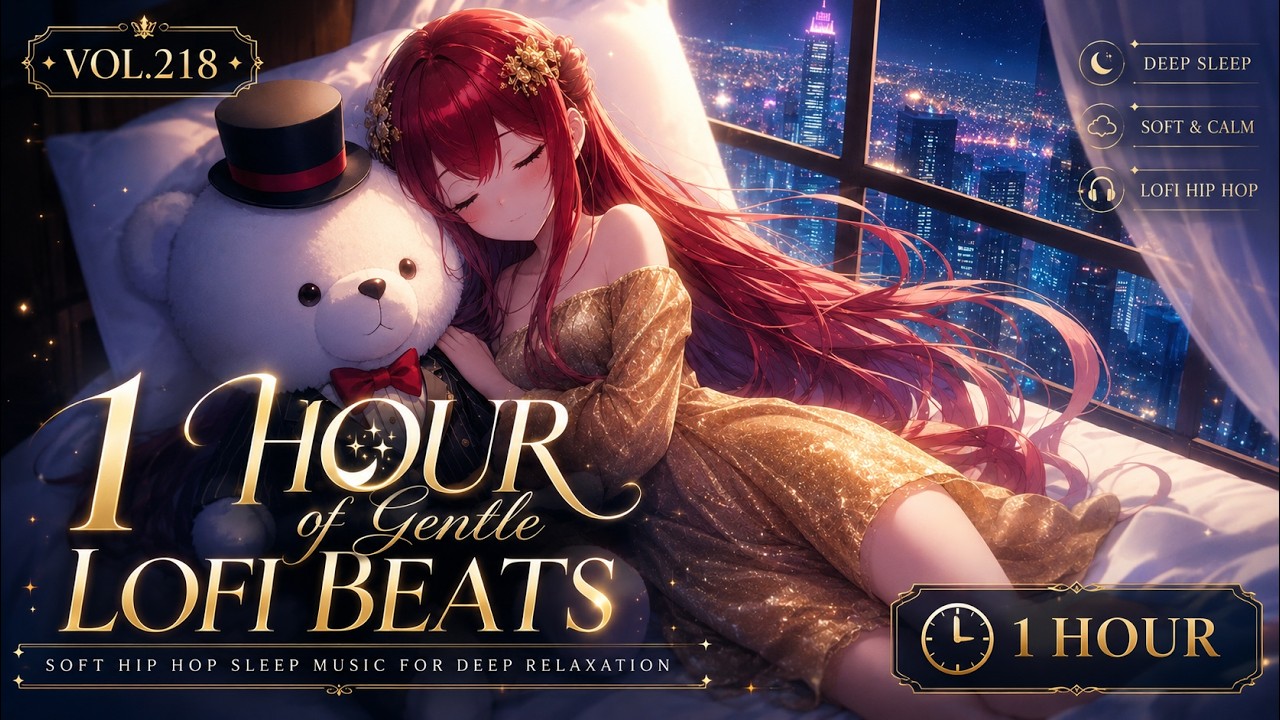 1 Hour of Gentle Lofi Beats 🌌 Soft Hip Hop Sleep Music for Deep Relaxation (Vol.218)