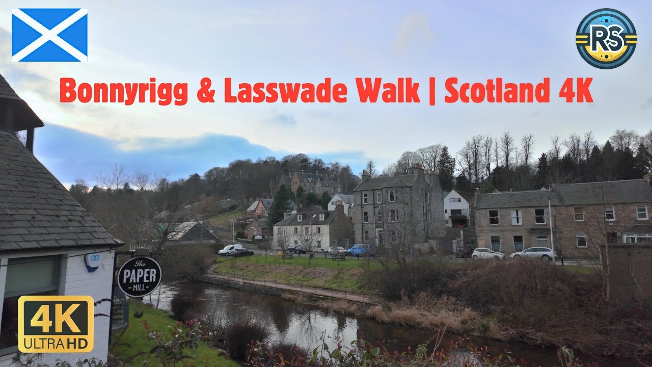 Walking in Bonnyrigg & Lasswade | Edinburgh Outskirts | 4K Scotland Walking Tour