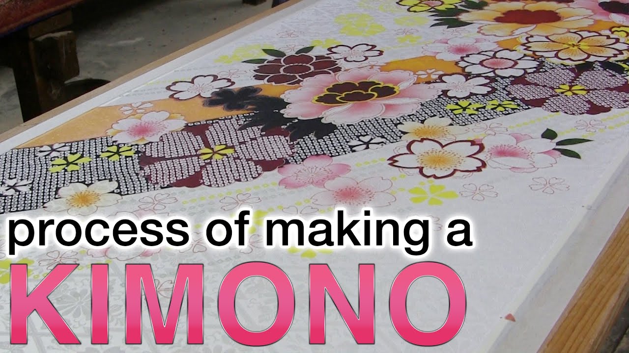 I will show you the process of making a kimono