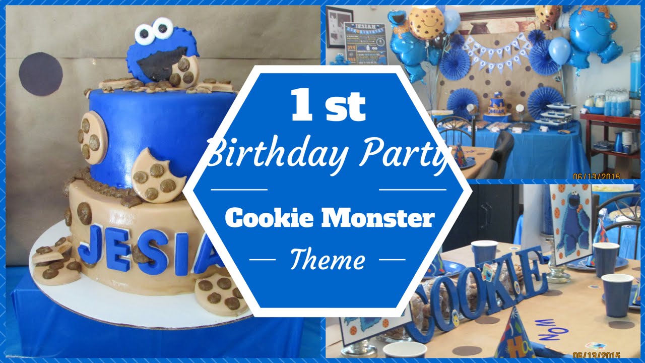 Cookie Monster Theme 1st Birthday Party ~Dollar Tree & Pinterest Inspired~