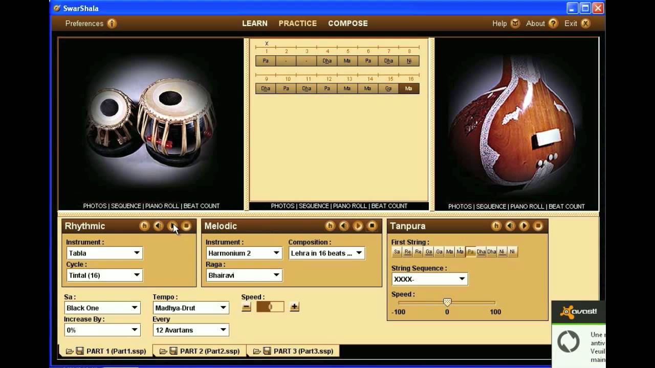 Advanced SwarShala: Working with Raga bases | Indian Music Software