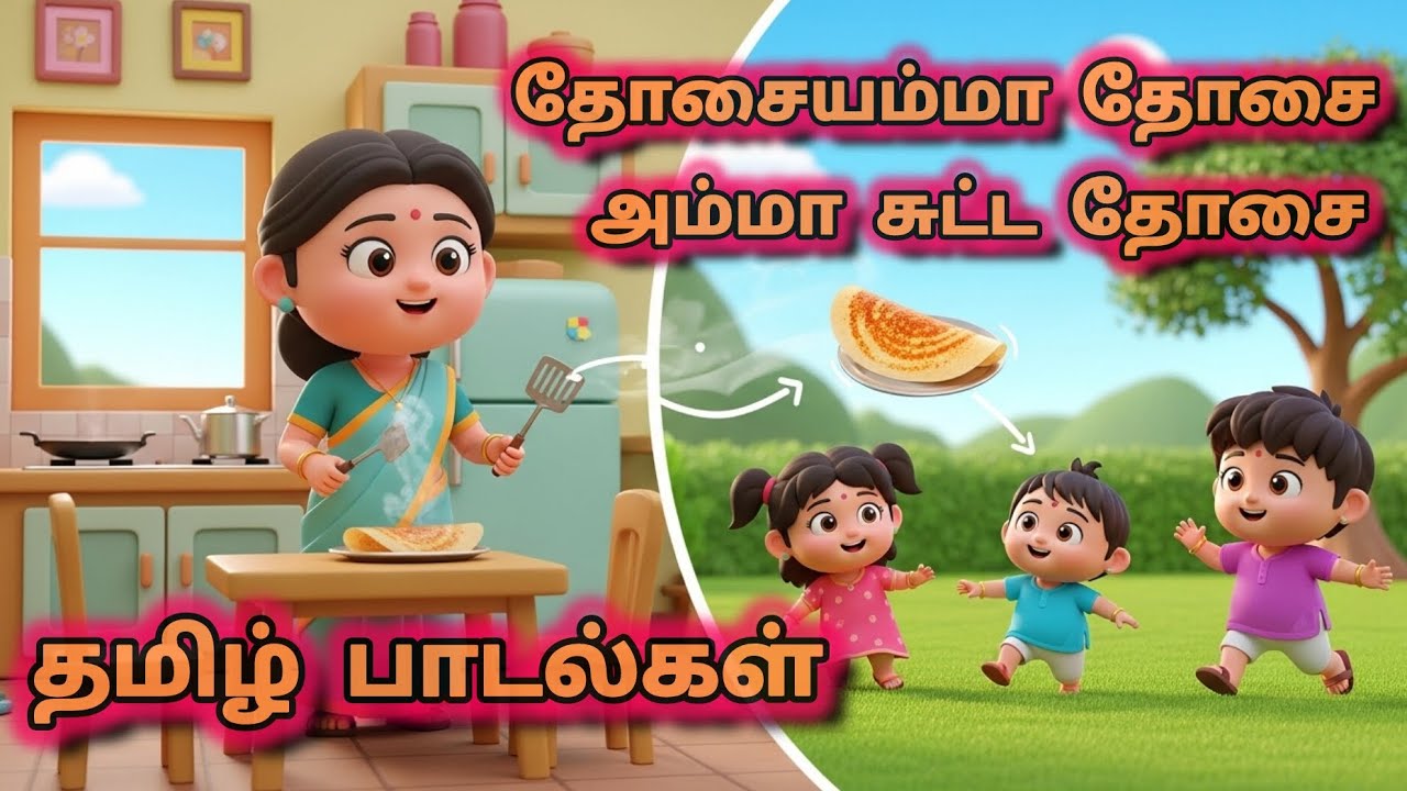 தோசையம்மா தோசை | dosaiyamma dosai | Tamil kids song | @IsaiMagicKids 