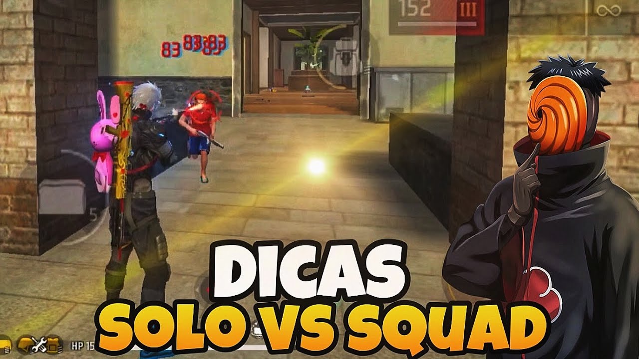 DICAS PARA JOGAR SOLO VS SQUAD FREE FIRE