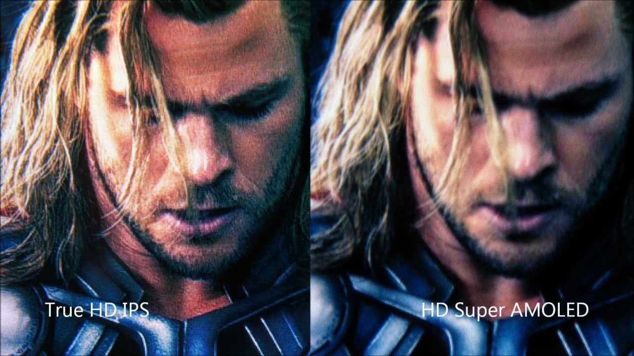 True HD IPS vs HD Super AMOLED Close-up Comparison