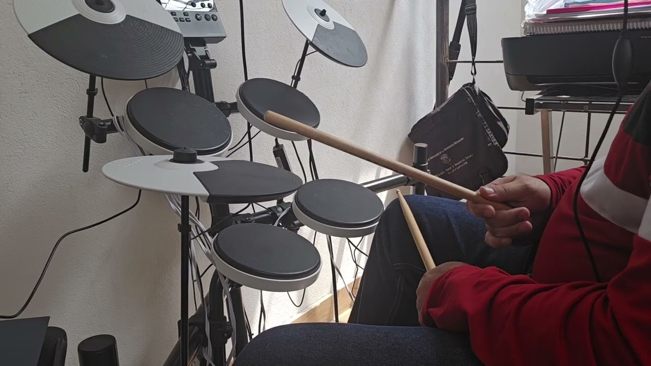 Cover- rosas rojas- industria del amor- bateria roland td02.