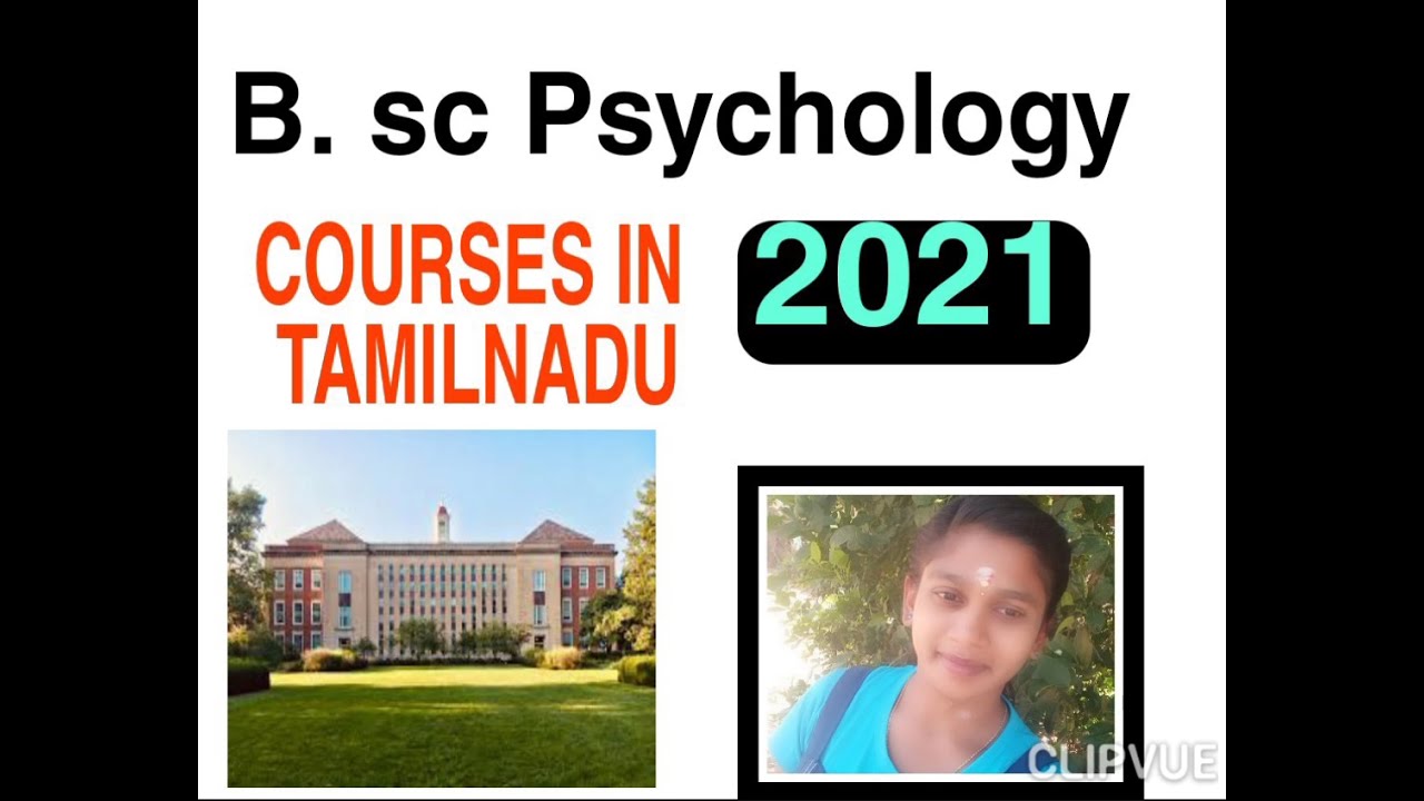 B. sc Psychology courses in tamilnadu