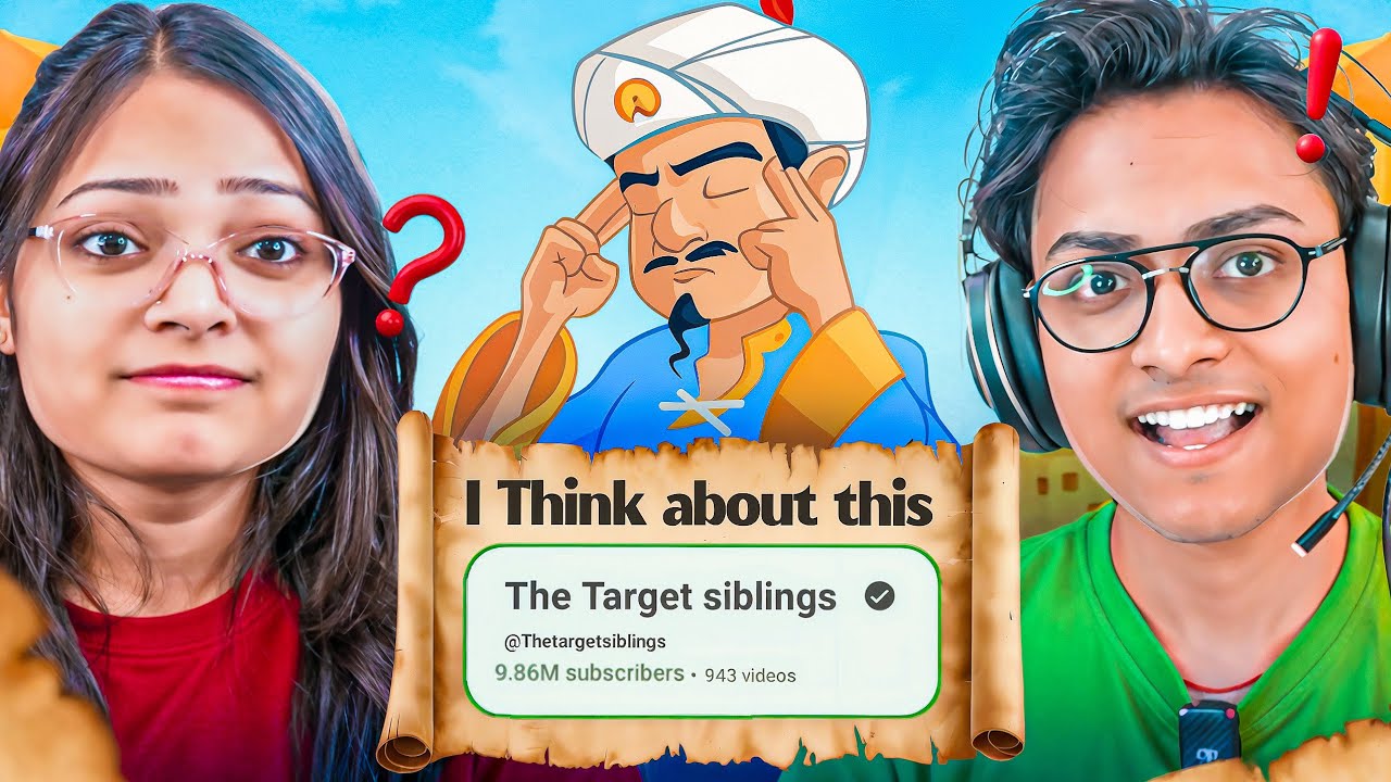 Can akinator find TARGET BHAIYA 🤔| @Thetargetsiblings 