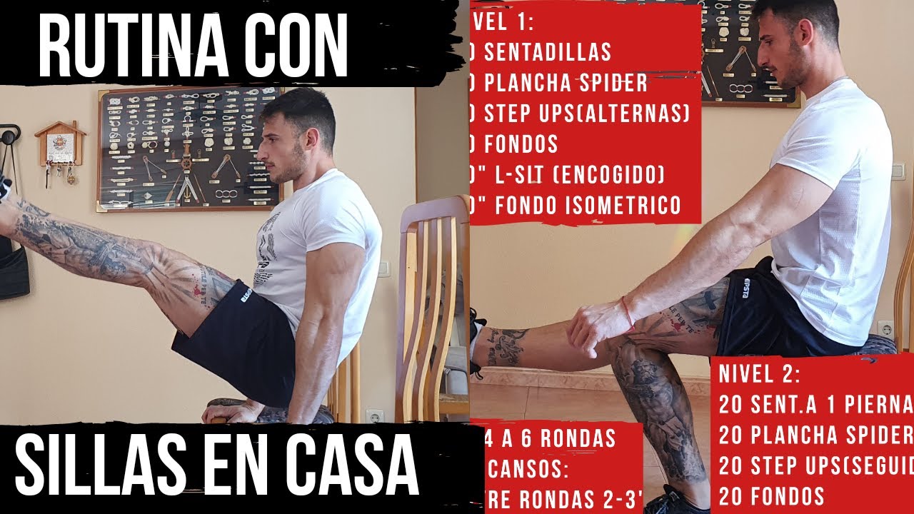 RUTINA EN CASA CON DOS SILLAS, FULLBODY CALISTENIA