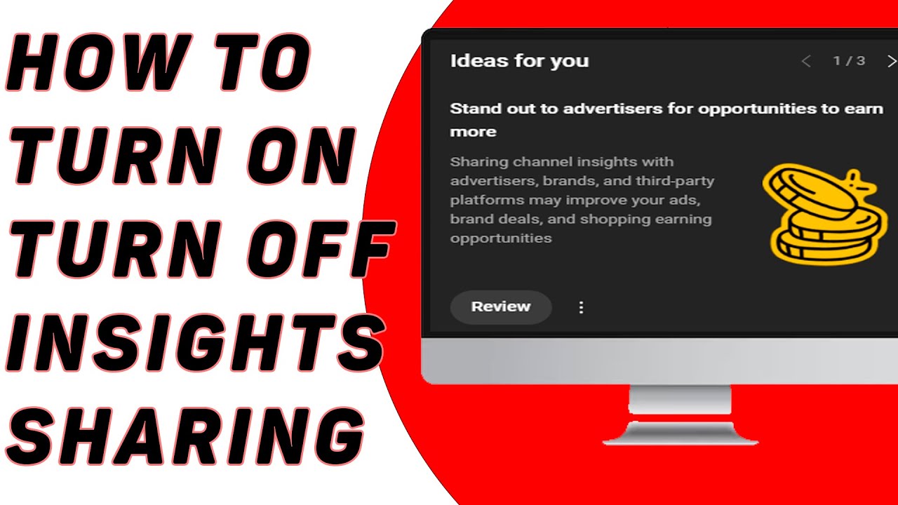 How to Turn On / Off Channel Insights Sharing with Advertisers on YouTube
