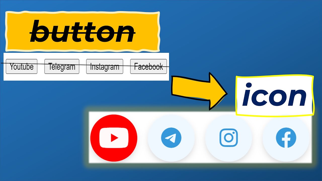 Social media tugmalari ajoyib animatsiya bilan - HTML/CSS