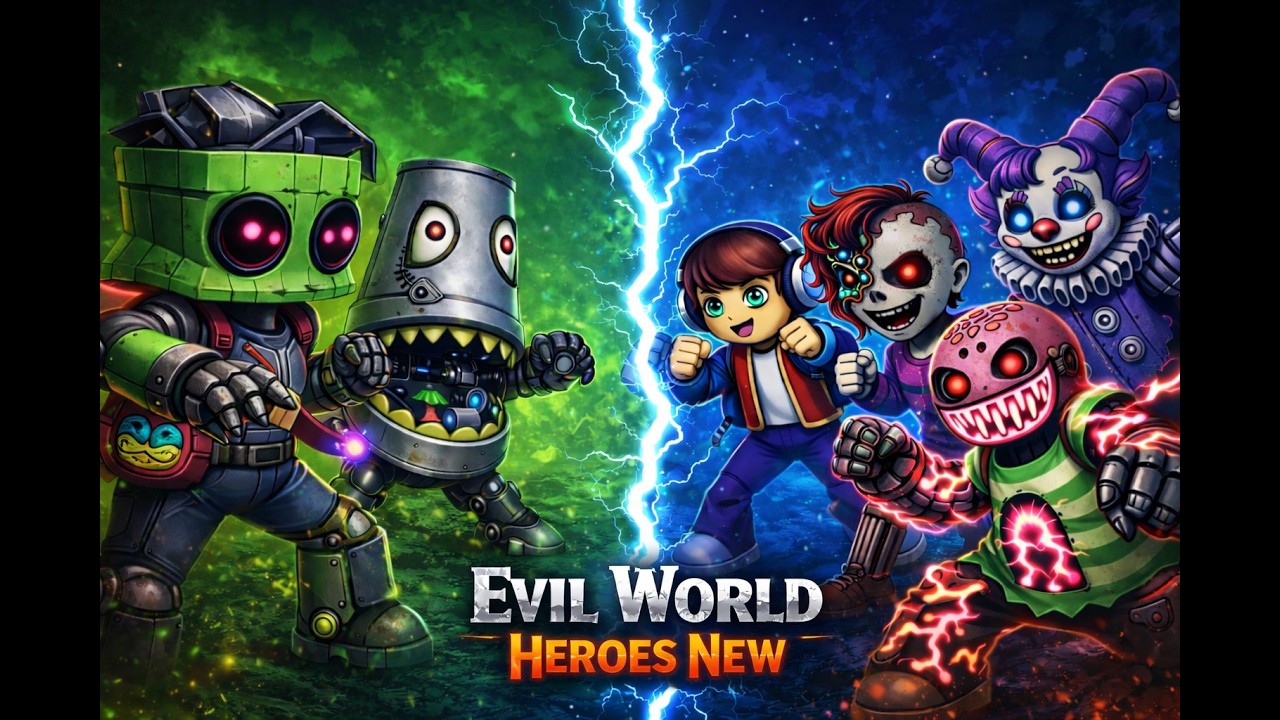 Герои «Ewil World Heroes» теперь в 3D! Первый геймплей моей новой игры 🔥
