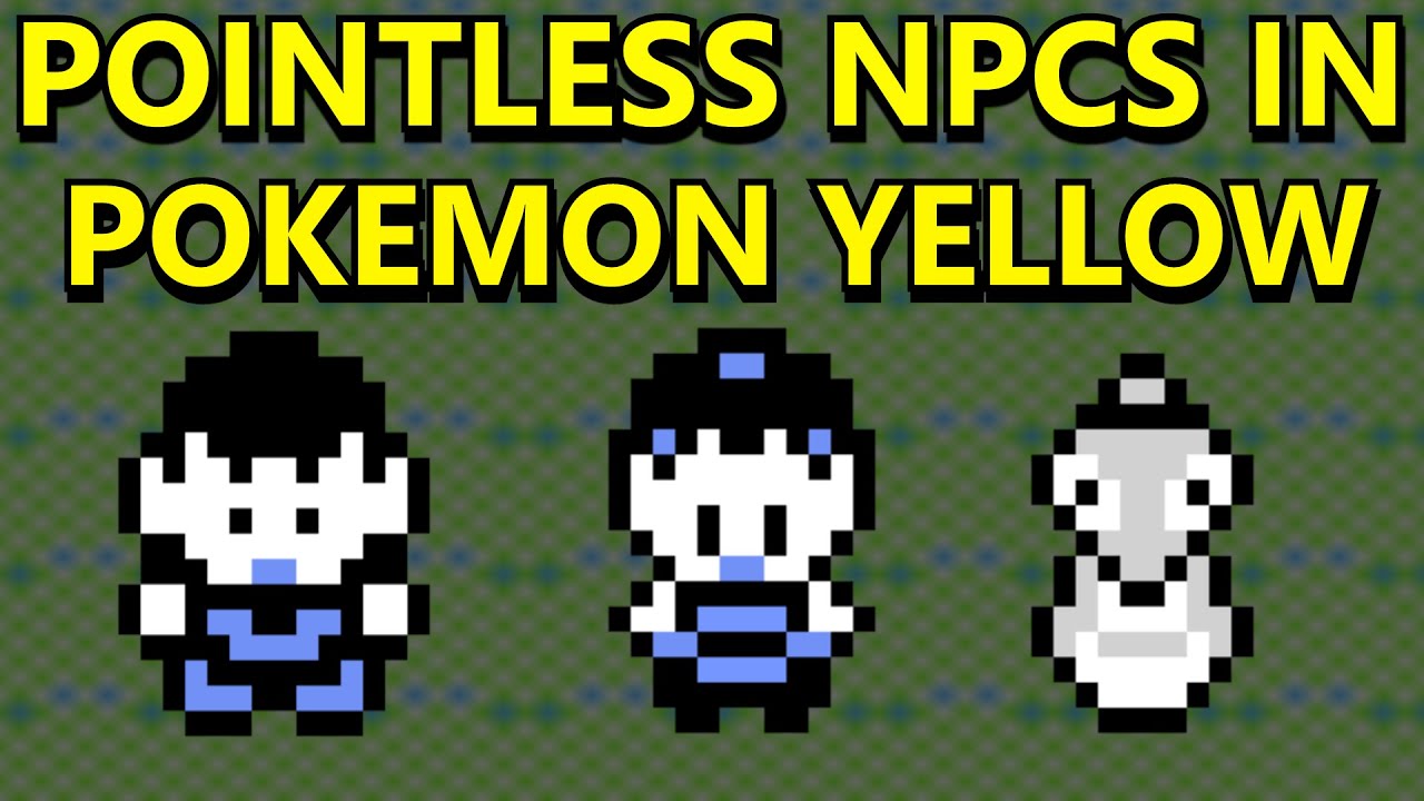 Бесполезные NPC в Pokemon Red, Blue и Yellow
