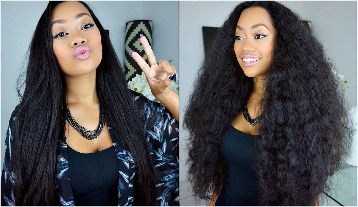 MY CURLY TO STRAIGHT HAIR TUTORIAL! | HOW I STRAIGHTEN MY NATURALLY CURLY HAIR! | Jamielle Laura