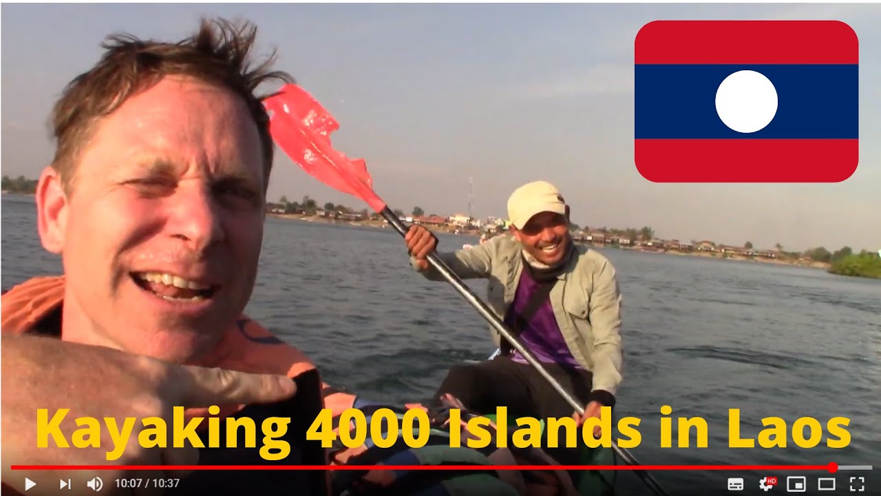 🇱🇦  KAYAKING 4000 Islands in Laos: Khone Phapheng Waterfalls + Mekong Dolphins {Don Det, Laos}