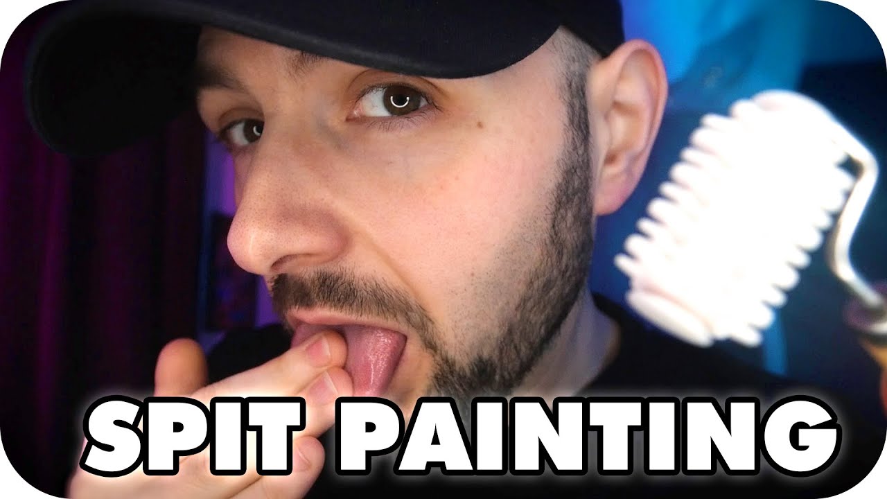 ASMR Spit Painting Your Face Fast Aggressive