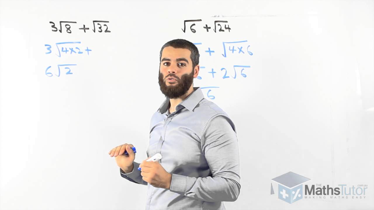 Maths Online - Addition & Subtraction of Surds