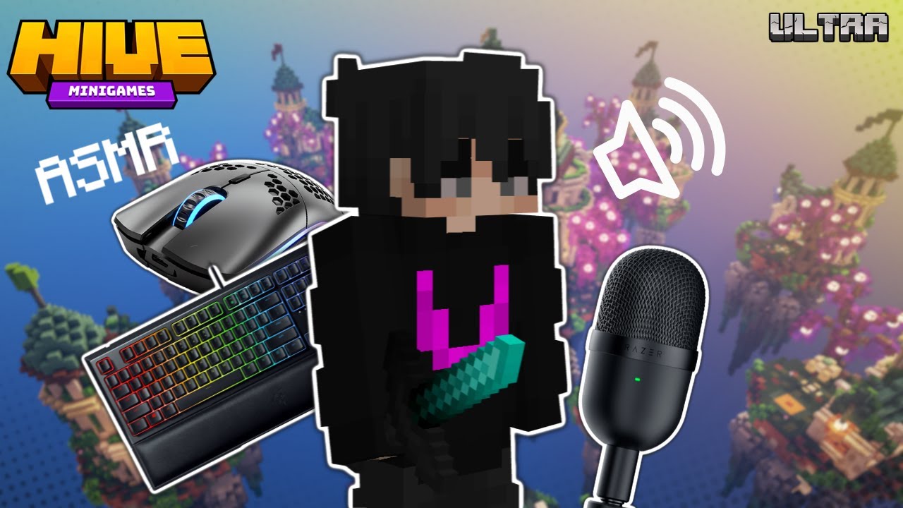 Minecraft ASMR Click Sounds | Glorious Model O | The Hive MCPE
