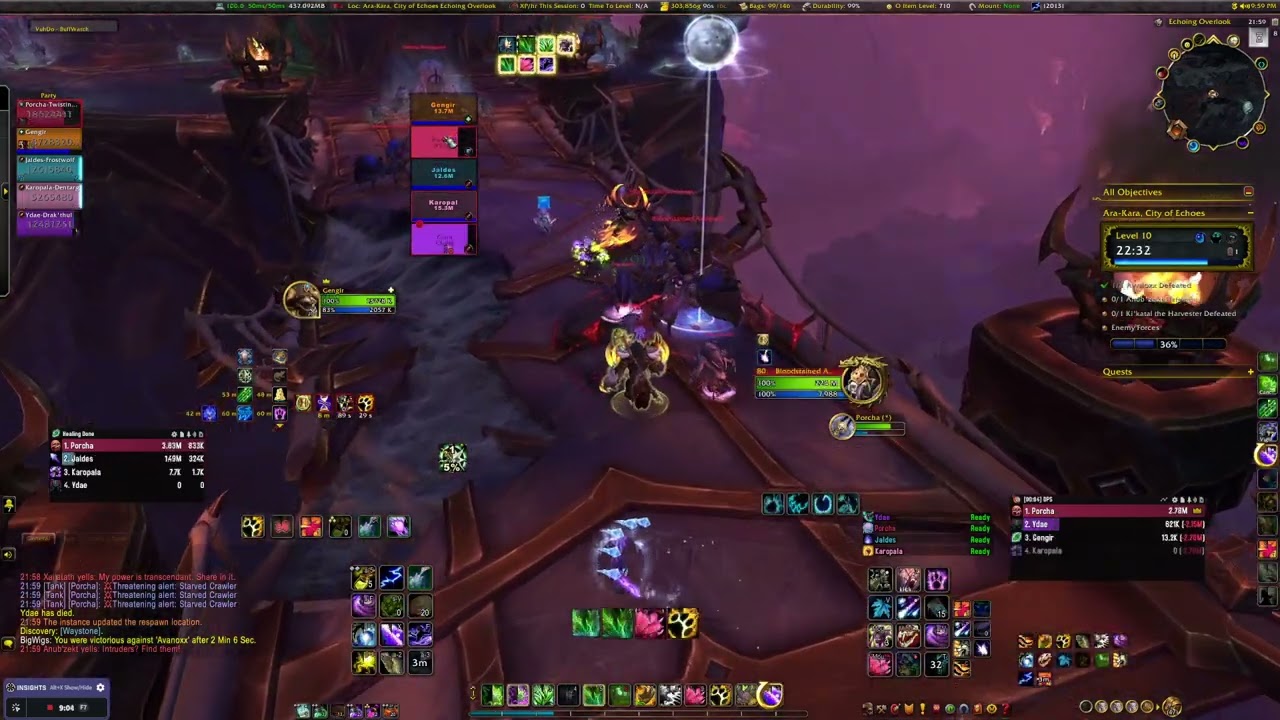 Ara Kara 10 - Resto Druid pov - War Within Season 3 - World of Warcraft - [GR]
