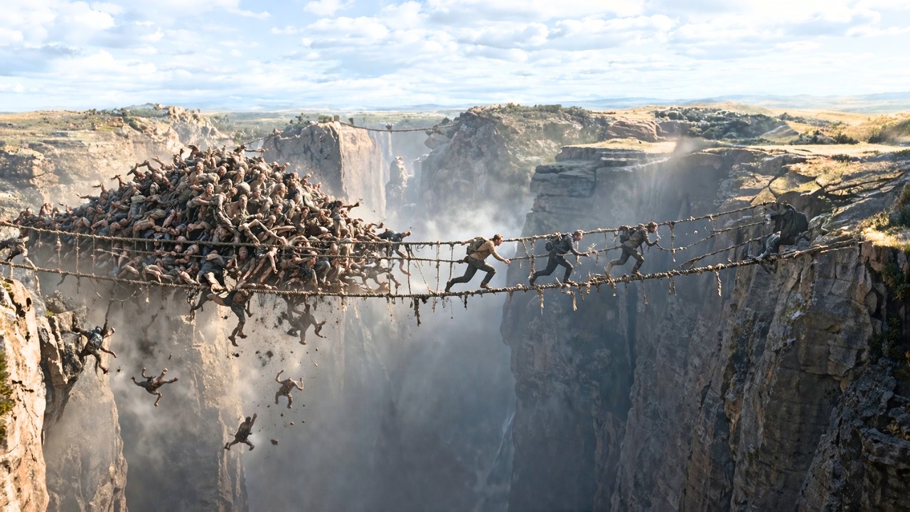 Семья пережила конец света и теперь ищет бункеры, пересекая самые ужасные места на планете.