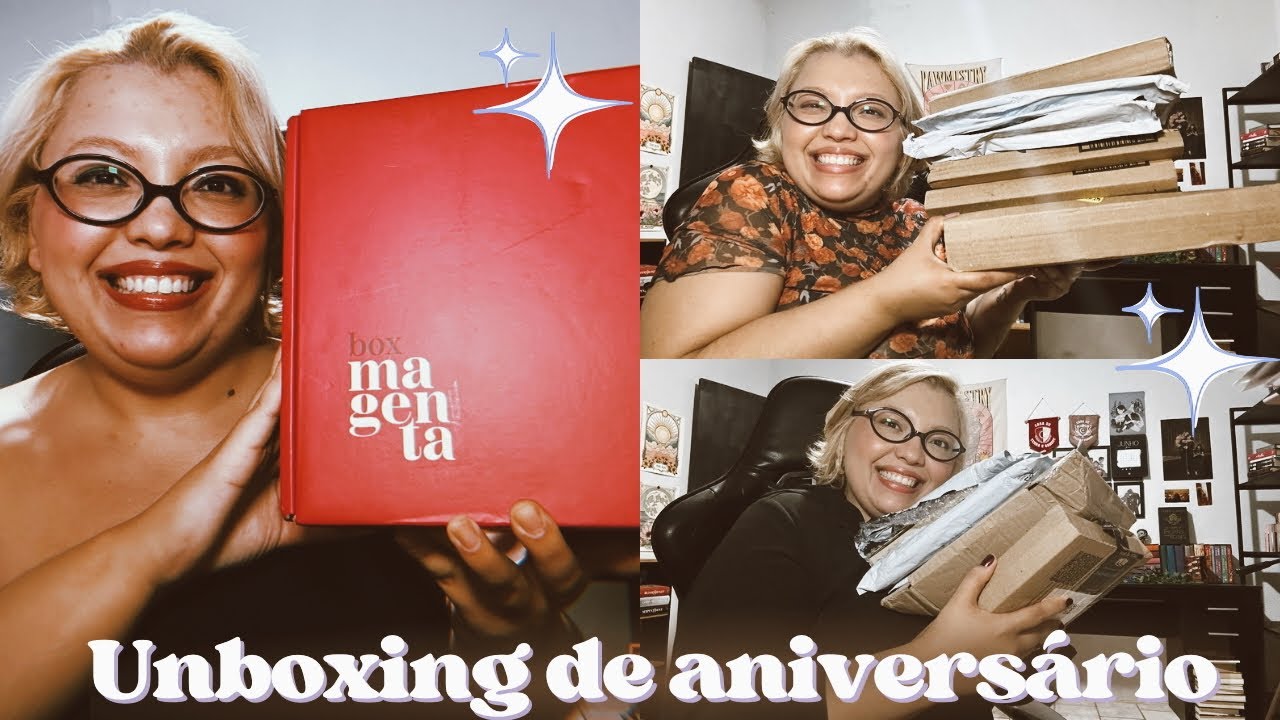 Unboxing Box Magenta & presentes de aniversário 🎁 