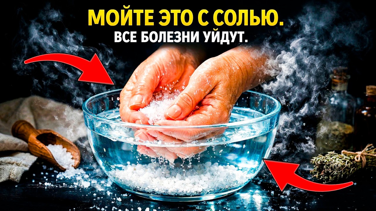 Врачи молчат! Что будет, если мыть это обычной солью?