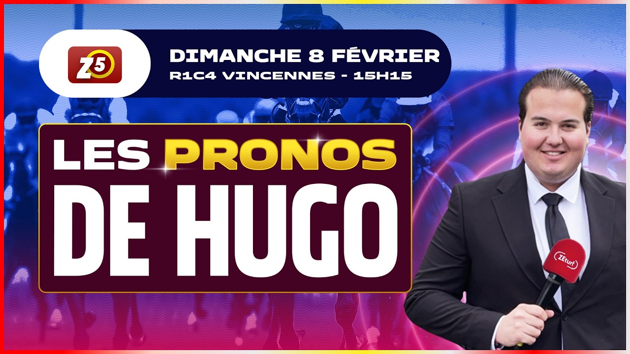 Le Pronostic Quinté pour le ZE5 Ordre du 8 février 2025 à Vincennes.
