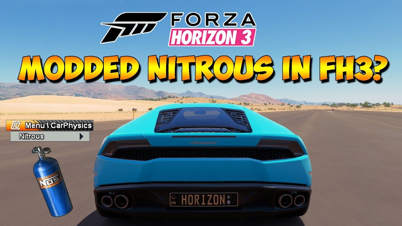 Forza Horizon 3 - NITROUS OPTION IN DEV BUILD! NOS & Supercharger Mods - Dev Mods