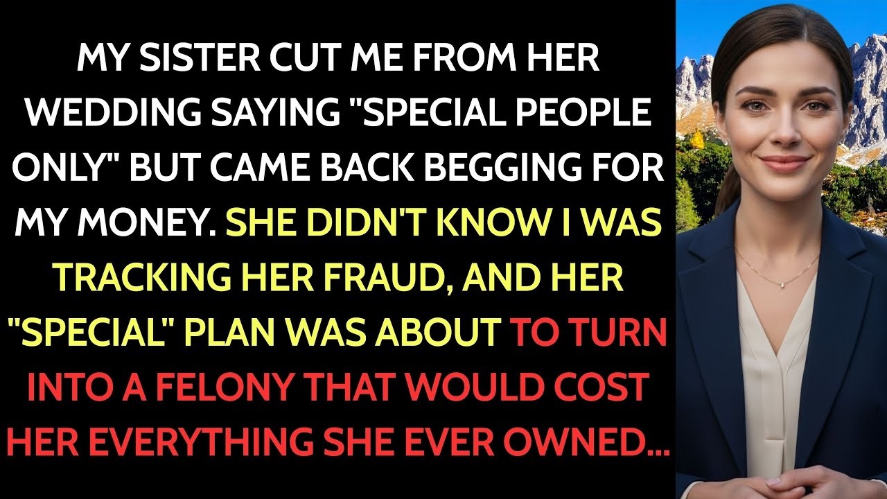I Was Left Out of My Sister’s Wedding—She Made the Guest List and Smirked “Special People Only”…