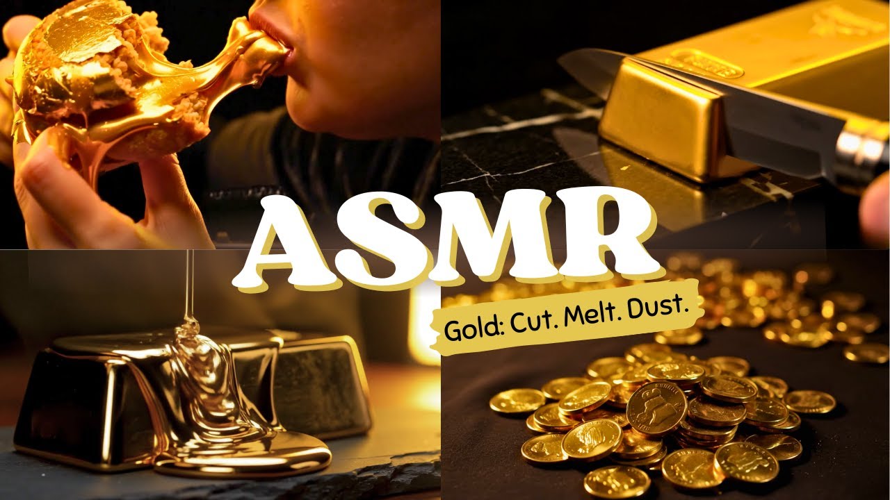 TOP 20 Gold ASMR Moments | Cutting, Crushing & Slime 💰🔊