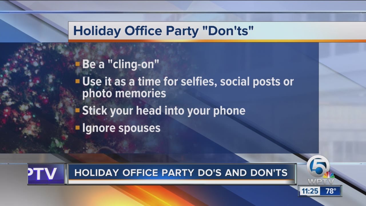 Do's and Don'ts of holiday office parties