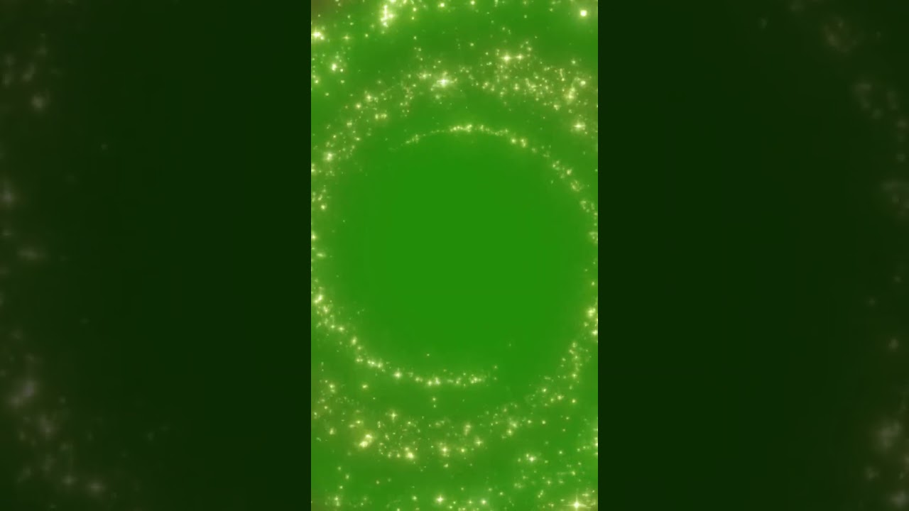 Circular Golden Particles Green Screen Video Effects | Gold Particles Green Screen Video