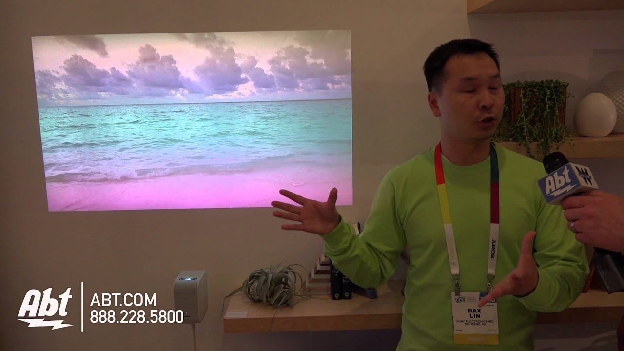 Sony LSPX-P1 Portable Short Throw Projector - Abt CES 2016