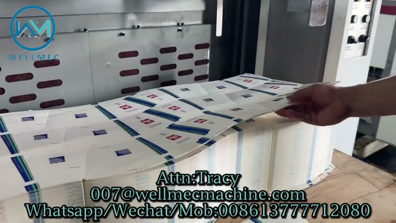 Automatic Roll to sheet Die Cutting Creasing Machine, Flatbed roll die cutting machine for paper fan
