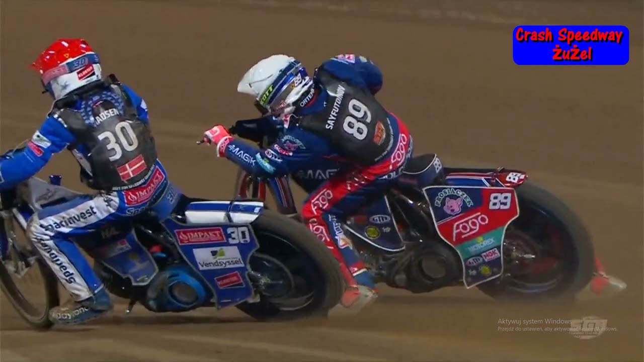 Crash Leon Madsen vs Emil Sajfutdinow Gp Wrocław 30.07.2021