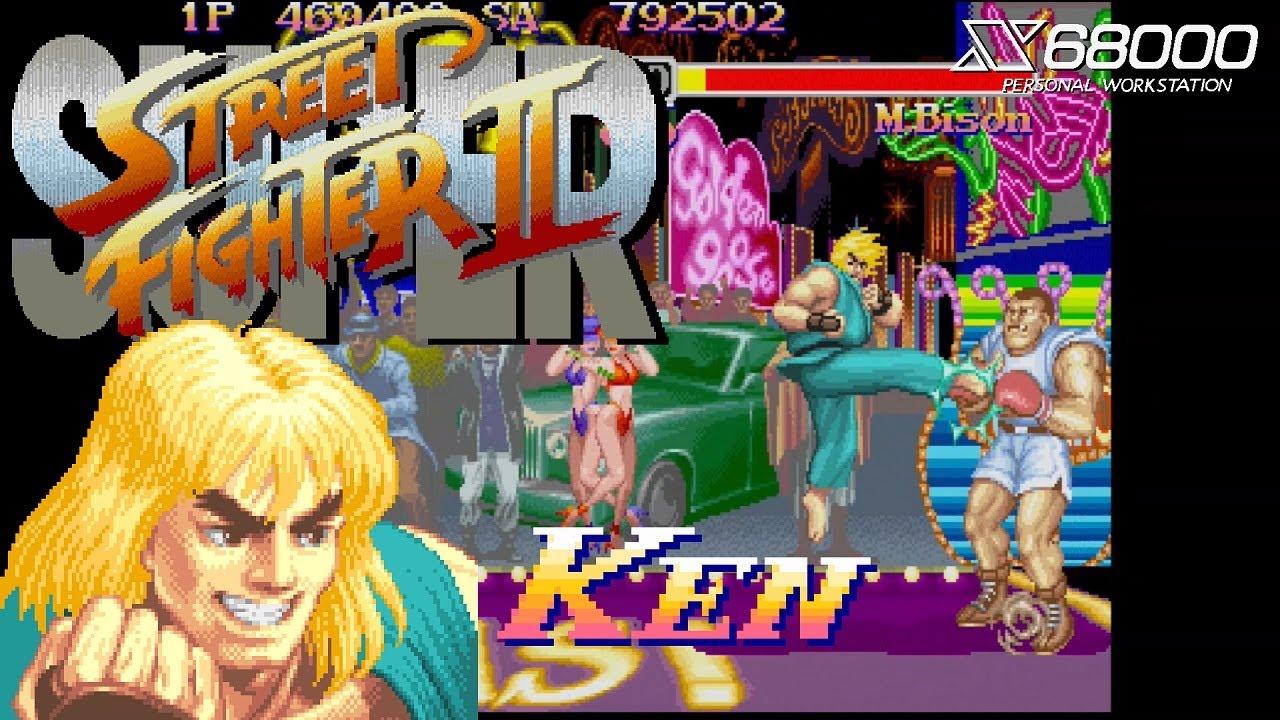【X68000 / 実機】スーパーストリートファイター2 / Super Street Fighter 2・KENでプレイ