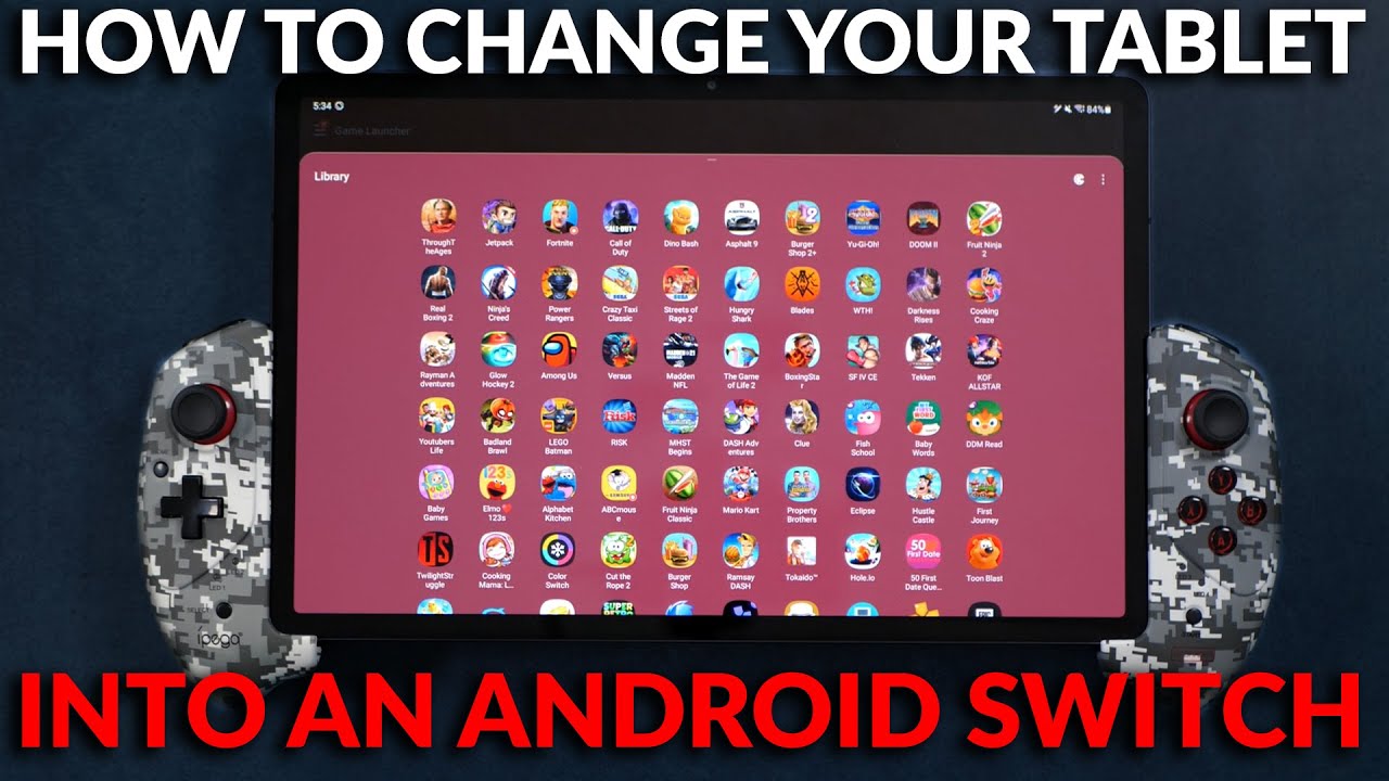 Turn Your Android Tablet Into An Android Switch - iPega 9083B Controller