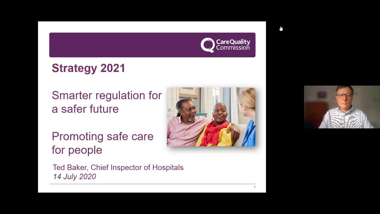 CQC Strategy 2021: Smarter regulation for a safer future &ndash; Promoting safe care for people