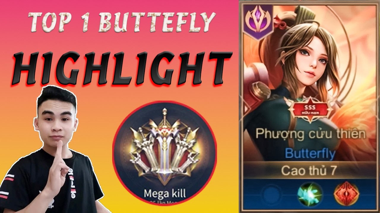 Top 1 Butterfly | Những pha Highlight ĐỈNH CAO nhất của Toàn Butterfly