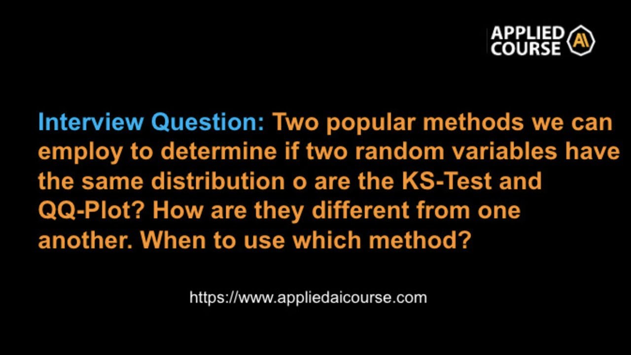 KS-Test and QQ-Plot? How are they different from one another. When to use which method?