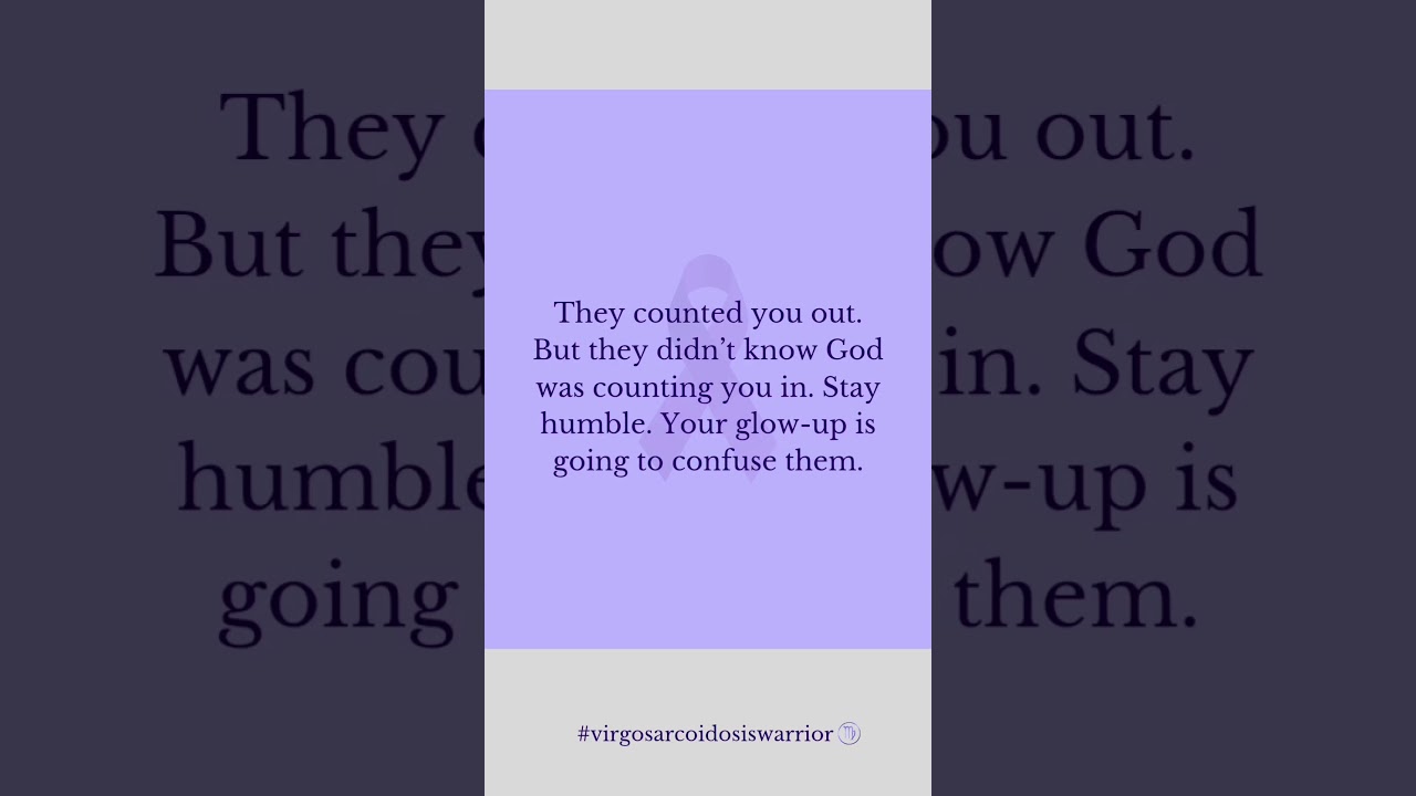 GOD IS COUNTING YOU IN...3..2..1 