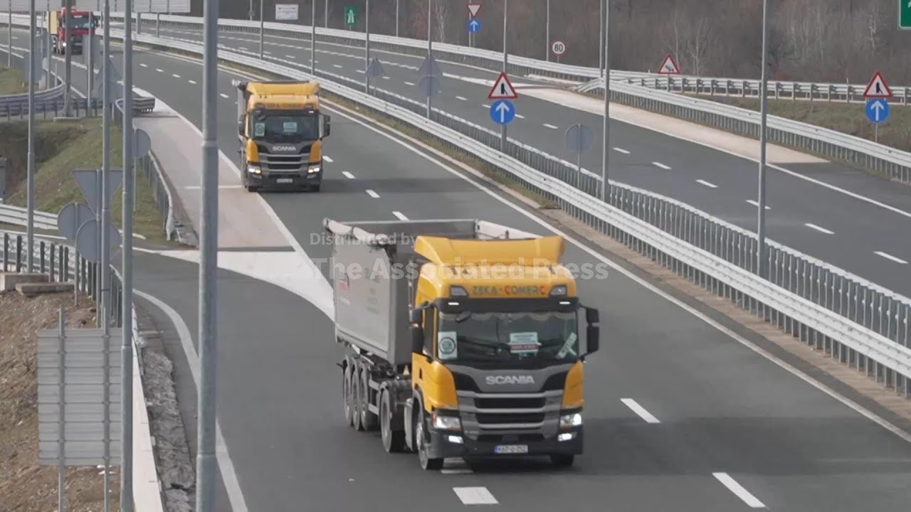 Truck drivers in Balkans block border crossings in protest over European Union’s new entry regulatio