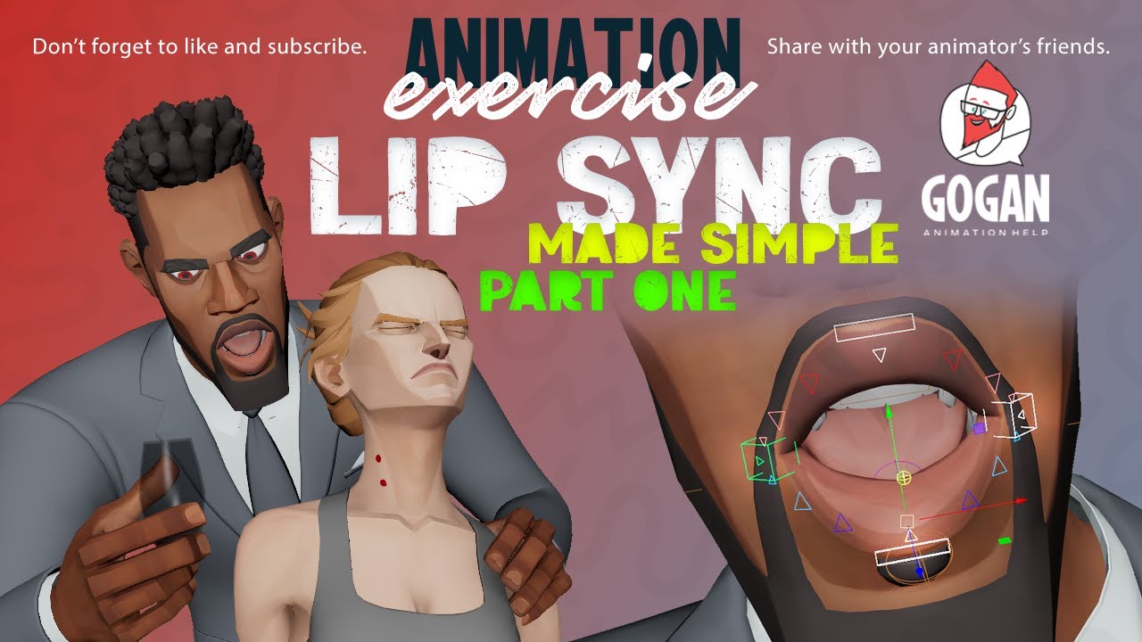 How I animate LIP SYNC with only 4 controls!
