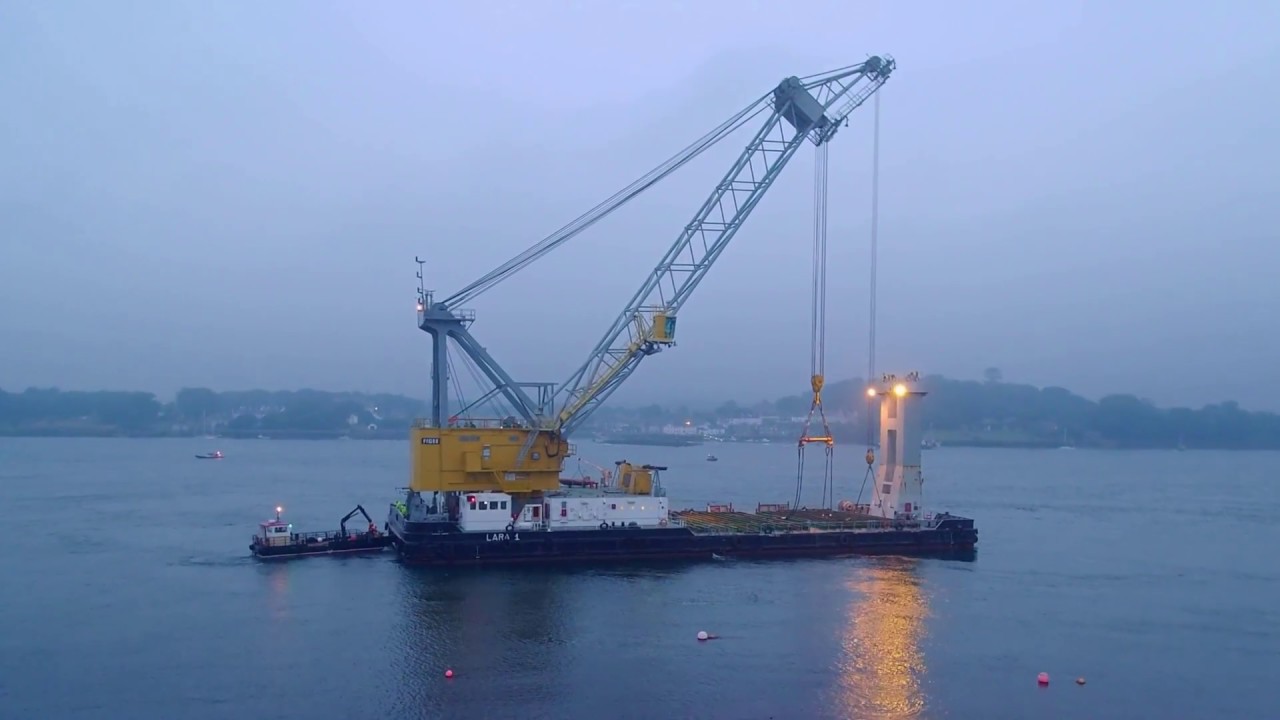 Regina Caelis, wreck removal, Portaferry, Co.Down, N.Ireland (long version)