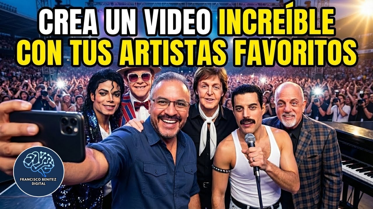 👉 Cómo aparecer en video con tus artistas favoritos usando IA (tutorial paso a paso)