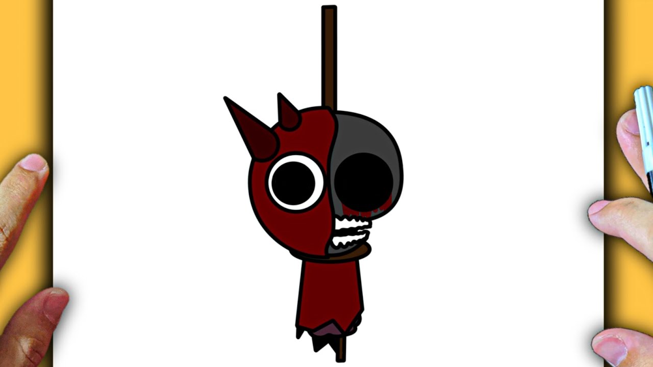 HOW TO DRAW RADDY HORROR FROM INCREDIBOX SPRUNKI