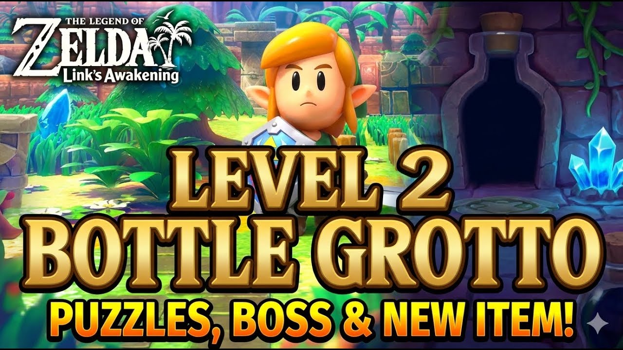 The Legend of Zelda Link's Awakening - Level 2 Bottle Grotto (SWITCH)