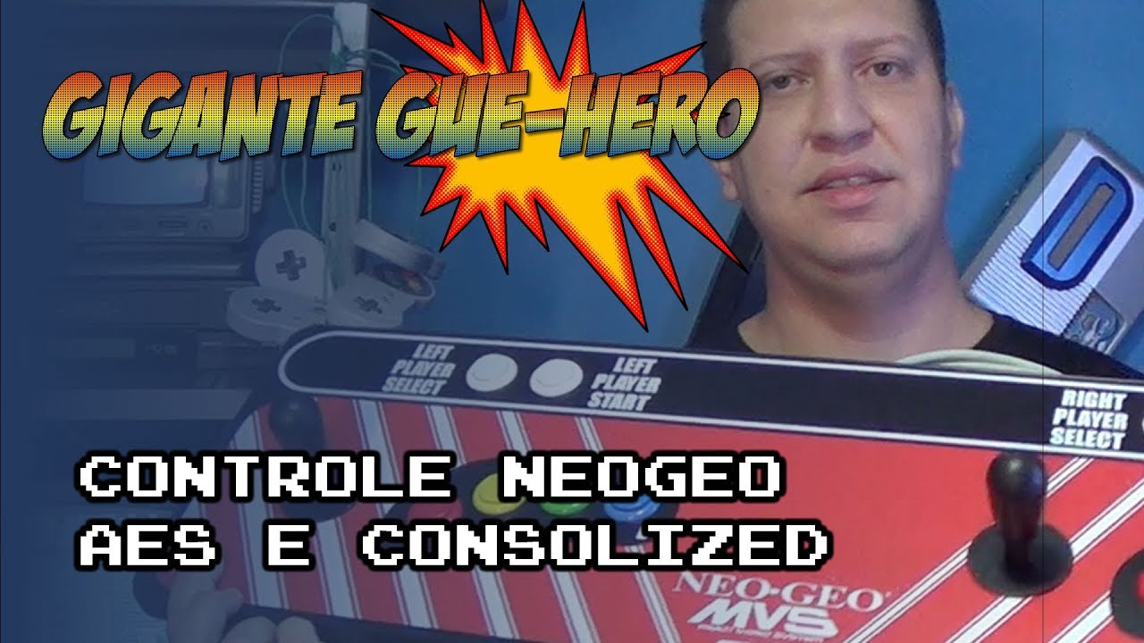 Controle NeoGeo AES e Placa Consolizada