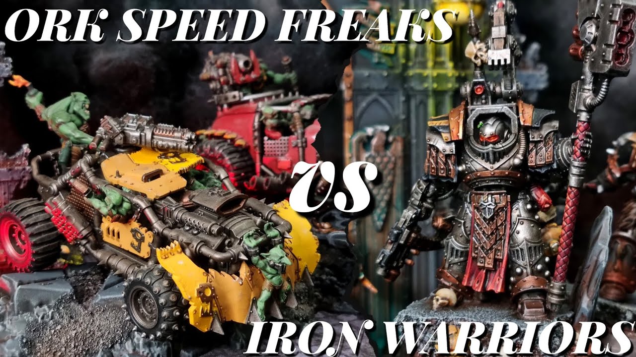 IRON WARRIORS VS ORKS. Warhammer 40k Battle Report.