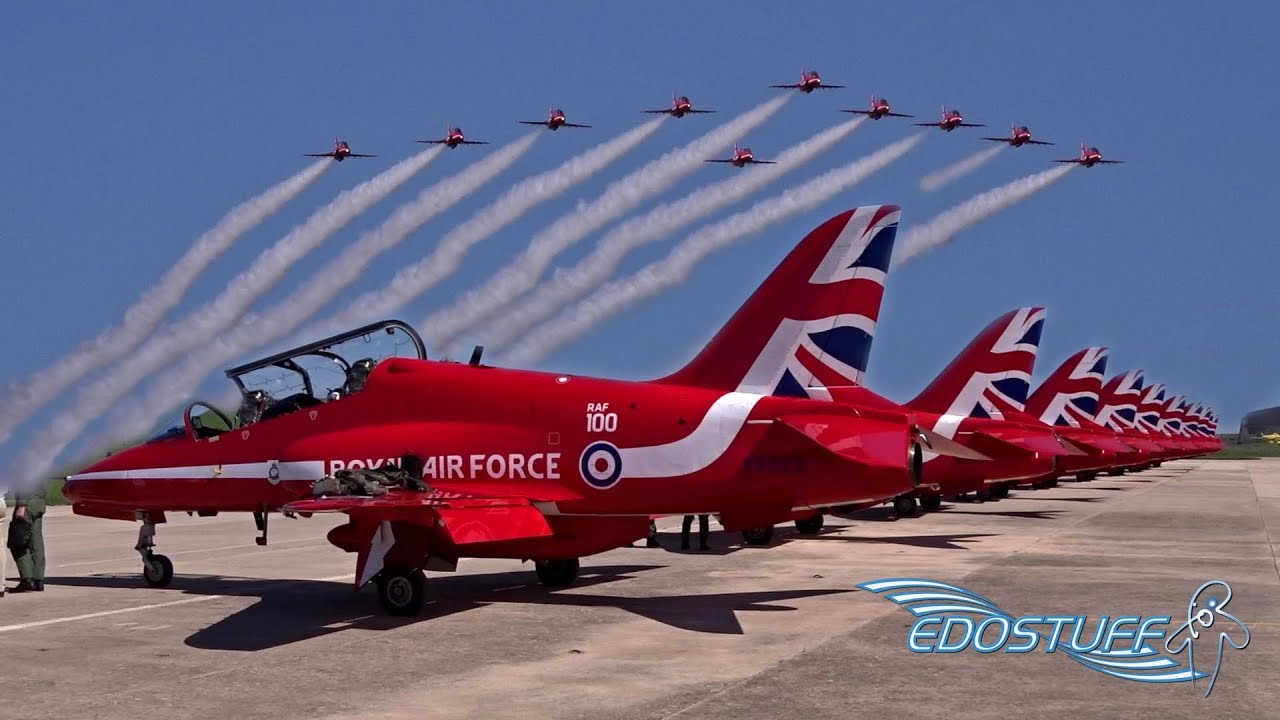 Royal Air Force Red Arrows visit Zemunik 93rd Air Base